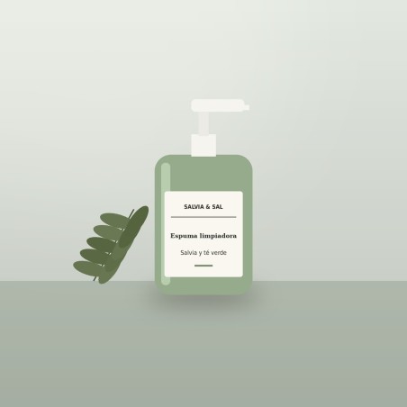 Espuma Limpiadora Salvia y Té Verde